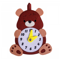 Развивающая игра Часы "Медведь
