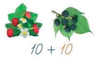 Счетный материал на магнитах "Лесные ягоды"